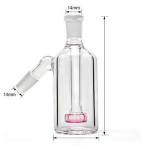 Tubo raccogli cenere da 14mm 18mm per bong in vetro con soffione doccia rosa da 45 gradi a 90 gradi