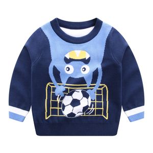 Children's Autumn and Winter Sweater Double-layer Knitted Warm Cartoon Top for Boys and Girls