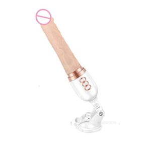 Brinquedos sexuais massageador sexy inserção totalmente automática máquina de arma telescópica vibrador feminino pênis equipamento masturbação dispositivo atacado