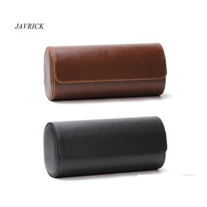 Jewelry Pouches Bags Slots Watch Roll Travel Case Portable Leather Storage Box Slid In Out Pouches Drop Delivery Packaging Display Dhvqr