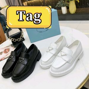 Damklänning Skor Loafers Läder Loafer Chokladborstad Fritidsskor dam Plattsandaler Monolith Cowhide Sneakers Tjockbottnad Sko Bröllopssandaler