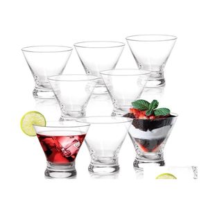 Bar Drinkware Dhw8C Yemek Ağır Taban Damla Teslimat Ev Bahçe Mutfak ile Şarap Bardakları Stemless Martini Seti Karides Kokteyl