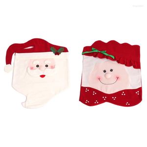 Chair Covers Christmas Back Cover For Dining Room Santa Claus Dinner Chairs 11XA