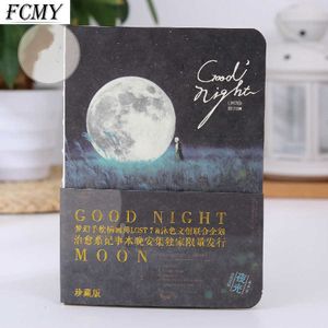 2022 Ny Creative Luminous Good Night Notebook Paper Diary Ritning Graffiti Målning Sketch Book School Supplies Gift