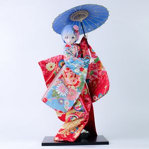Novità Giochi 51 centimetri Rezero Exquisite Kimono Rem Grandi Figurine Anime Bambole Yoshitoku Fnex Rem Bambola giapponese Action Figure Giocattoli di modello