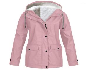 Plus Size Women Jacket Coat Fleece Autumn Winter Rain Coat Waterproof Windproof Hooded Camping Tour7044936