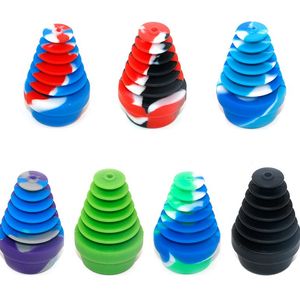 Cool Smoking Silicone Portable More Sizes Colorful Universal Cartridge Adapter Converter Herb Tobacco Oil Rigs Waterpipe Filter Dabber Caps Bong Hookah Holder