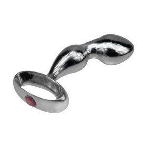 Skönhetsartiklar 260g dia 32mm njoy prostata rolig g-spot leksak krom pläterad metall anal krok rumpa plug worx luv vuxen sexig massager produkter