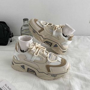 Boots Fashion Patchwork Woman Vulcanize Shoes 2022 Autumn Platform Sneakers Breathable Mesh Ladies Footwear Casual 221215