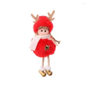 Dekoracje świąteczne 10pc Plush Angel Charm Childing Doll Girl Dift Tree Tree Tree Tree Wisze Klucz Dekor Wyślij znajomy dzieci