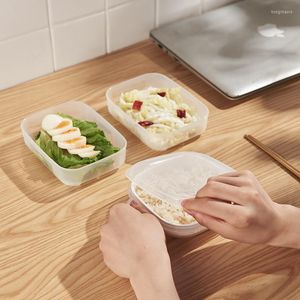 Servis uppsättningar 1 st mikrovågsuppvärmd lunchlåda fettreduktion kvantitativ kylskåp färskt maka förvaring risförpackning