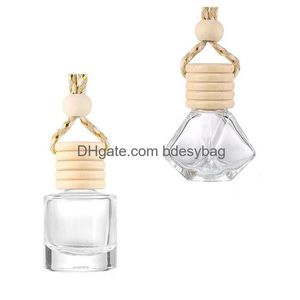 Packing Bottles Car Per Bottle Air Freshener Diffuser Hanging Pendant Essential Oil Fragrance Empty Glass Drop Delivery Office Schoo Dhicm