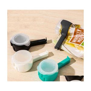 Other Household Sundries Bag Sealing Clip Fresh Kee Sealer Clamp Plastic Helper Food Saver Kitchen Gadgets Seal Pour Storage Bags Cl Dh46S
