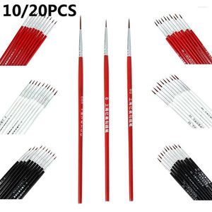 Makeup Brushes 10Pcs Fine Hand Painted Thin Hook Line Pen Nail Art Supplies Drawing Paint Brush Nylon Acrylic Painting
