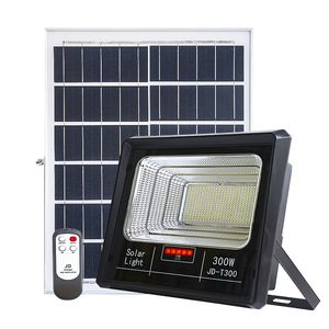 Luzes de inundação solares de LEDs ABS 30W 50W 100W 200W 300W com controle remoto Lâmpada à prova d'água ao ar livre para o caminho da parede de parede da parede da parede de parede