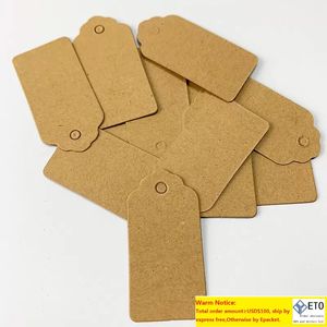 Blank Kraft Paper Gift Tag Craft Tag Hang for Packaging THANK YOU Price Tags Wedding Party Decoration