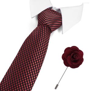 Bow Sice Sicies Man Fashion Plaid Salties Men Corbatas gravata jacquard Slim tie Business Busines