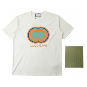 メンズ プラス Tシャツ ポロ ラウンドネック刺繍とプリントのポーラー スタイルの夏服ストリート ピュア コットン M セット ショーツ tシャツ セット w22