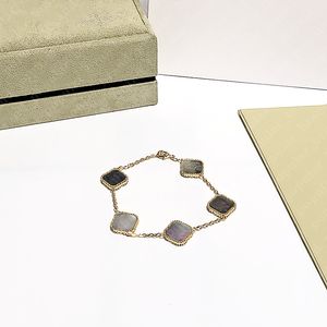 Pulseira de ouro de 18k clássica para mulheres aço inoxidável meninas pulseiras moda moda jóias jóias do dia das mães Presente de aniversário de Natal