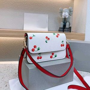 Torby na ramię worki crossbody damskie Totes Cherry Baguette Skórzane torebki torebki Messenger torebki portfele damskie