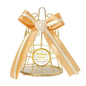 Confezioni regalo Mini gabbia per uccelli in metallo stagnato Scatole per caramelle Scatole per bomboniere per baby shower Per gli ospiti Ornamenti per souvenir di compleanno per feste di matrimonio