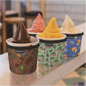 Drinkware Handle Sublimation White Ice Cream Pint Sized Koozies Submersible Thermal Insation Cup Holder Sea Freight Drop Delivery Ho Dhvvu