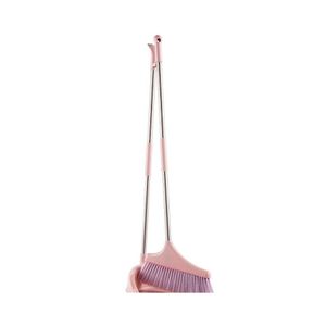 Brooms Dustpans Household Cleaning Tools Broom Dustpan Set Foldable Plastic Pp Combination Soft Fur Clean Dust Drop Delivery Home Dh4Za