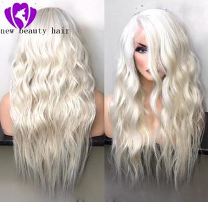 613 Blonde Synthetic Lace Front Wig Long Body wave Wigs For Women Heat Resistant Fiber Glueless Natural Hairline Cosplay Wig 2607770394