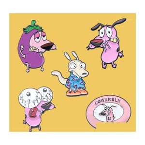 Pins Brooches PC900 Cartoon Dog Эмалевая булавка металлические булавки для женщин для женщин мужская сумка для значки для воротнички1