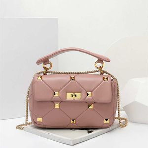 Hot Product Factory Quilted Leather Studded crossbody bag women
