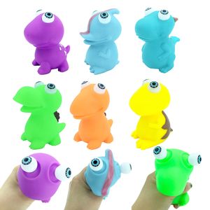 Rolig Burst Eyeball Popping Dinosaur Squeeze Toy Pinch Squishy Fidget Toy Antistress Eye Bouncing For Kids Adult Stress Relief Doll 1248
