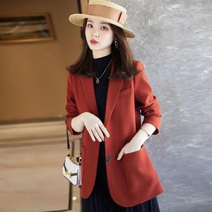 女性のスーツプラスサイズの女性のカジュアルスーツジャケット春秋のファッションブレザーシングル胸肉のプロの服3xl