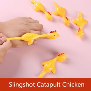 Catapult Launch Toys Turkey Fun and Tricky Slingshot Chick Practice Chicken Elastic Flying Finger Birds Giocattoli appiccicosi Decompressione Nuovo 1247