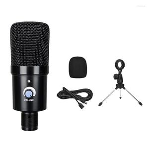 Microfones Game Home USB Condenser Dynamic Microfone Mic com mini tripé Stand para PC Laptop Games Gravando Broadcast Live