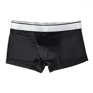 Unterhosen Herren-Unterwäsche, Eisseide, dünner Abschnitt, weiche Boxershorts, Shorts und Hosen, atmungsaktiv, personalisierbar