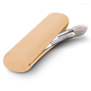 Storage Bags Travel Makeup Brush Holder Silicone Trendy Portable Cosmetic Face Brushes Soft Sleek Tools Organizer 667A