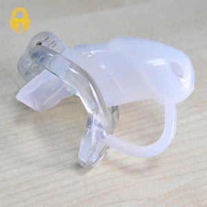 Beauty Items HT v3 Cock Cage Penis ring Male Small Silicone With fixed Resin Ring Chastity Device Adult sexy toys A360-1