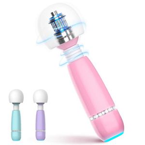 Articoli di bellezza Mini simpatico vibratore capezzolo massaggio vaginale stimolatore del clitoride punto G giocattolo sexy anale per le donne coppia preliminari AV Stick Masturbazione