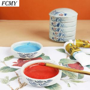 5 Layers/set Ceramics Palette Watercolor Painting Multi Layers Color Art Supplies Paint Dish ist