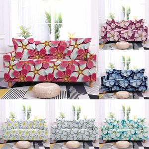 Chair Covers Flower Printed Elastic Sofa Cover For Living Room Chaise Lounge Sectional Couch Corner Slipcover 1/2/3/4 Seaters