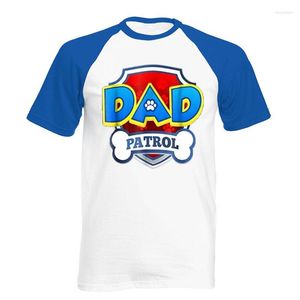 Camisetas masculinas Camisa de pai cachorro Função engraçada Festa de aniversário T-shirt Tamanho S-2xl Cotton Raglan Tops de manga curta Tees