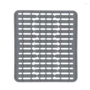 CNIM Tischsets 1 Stück Silikon-Spülbeckenmatte Abfluss Küche Multifunktionales Waschbecken Wasserfilter Grau CNIM