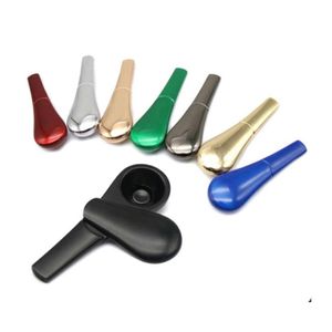 Smoking Pipes Spoon Pipe Mini Metal Bubblers With Magnet Magnetic Portable Dry Herb Tobacco Drop Delivery Home Garden Household Sund Dhnto