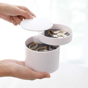 Rotating Multi-Layer Ornament Storage Box Stationery Showing Stand Makeup Organizer Kawaii