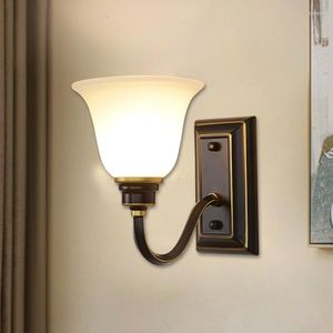 Wall Lamps Mounted Lamp Glass Bed Head Antique Bathroom Lighting Black Outdoor Styles