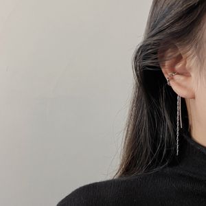 10Pair Twist Long Tassel Ear Clip Dangle ￶rh￤ngen utan ￶ronh￥l f￶r kvinnors enkla temperament br￶llopsfest smycken g￥vor
