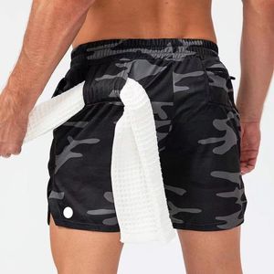 High Quality Men lululemens Yoga Camos Breathable Gym Lulu pants with towel buckle Loose casual running Panic wholesale luluemon