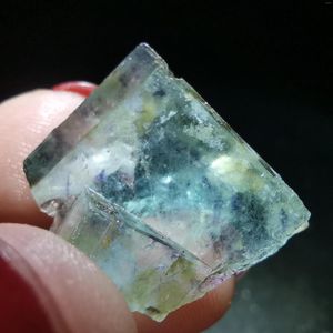 Smyckespåsar 2.9-20.5Gnatural Rare Purple Heart Green Fluorite Cluster Mineral Prov Stone and Crystal Healing Quartz Gem