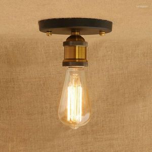 Lampki sufitowe IWHD Lampa LED do salonu Retro Vintage Oświetlenie Oświetlenie Kuchnia Lampara Techo Sypialnia Lampen Besroom Awize