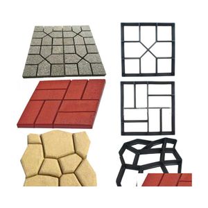 Other Garden Buildings Diy Path Maker Concrete Molds Paving Mold Cement Brick Stone Floor Road Pave Drop Delivery Home Patio Lawn Dhjyc